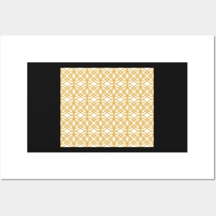 Abstract pattern - bronze and white. Posters and Art